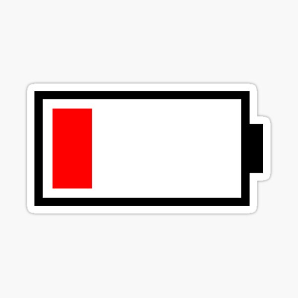 Item preview, Low Battery designed and sold by IntrovertWorld.
