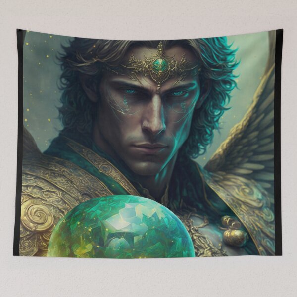 Item preview, Raphael Archangel, colour and pattern, energetic,  light, gold, energy, spiritual image, zen designed and sold by Frédéric Lavoie.