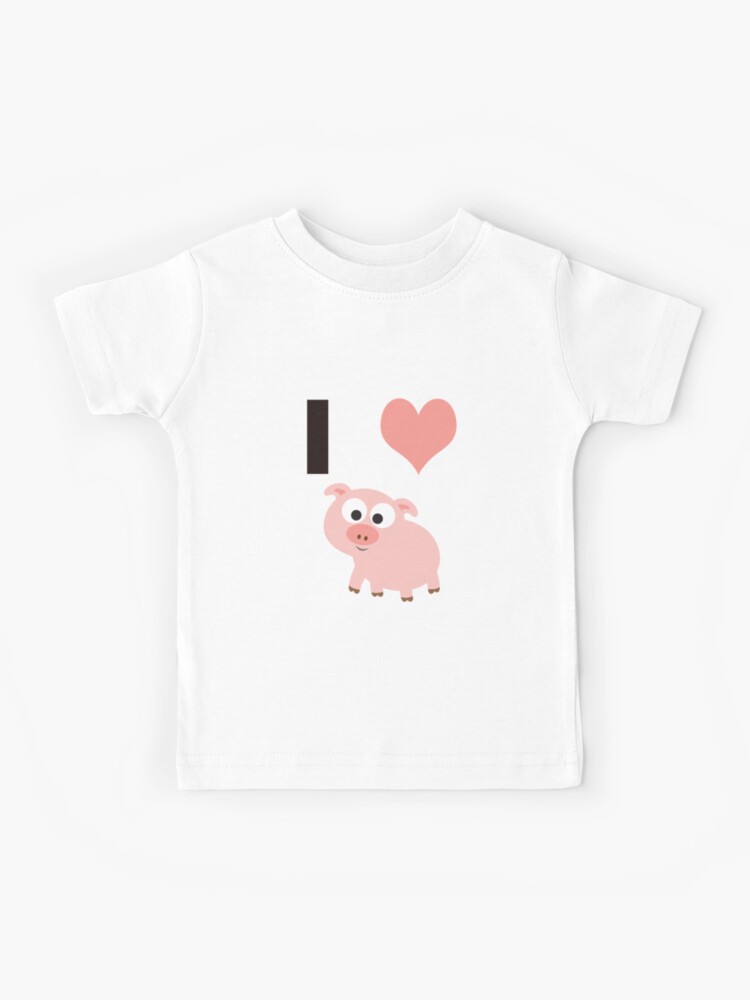 piggs Tシャツ　XL BECAUSE I LOVE PIGGS T I LOVE PIGS Dark Unisex T-Shirt | Piggins and Banks