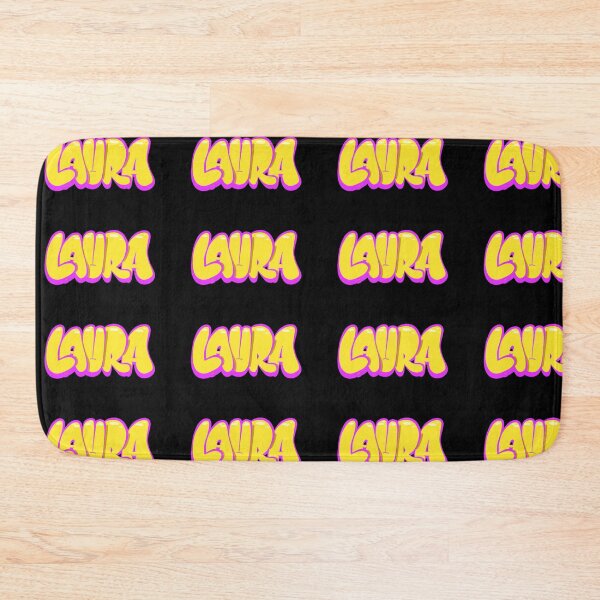 Item preview, Yellow Laura Name Tag  designed and sold by ArtByNabes.