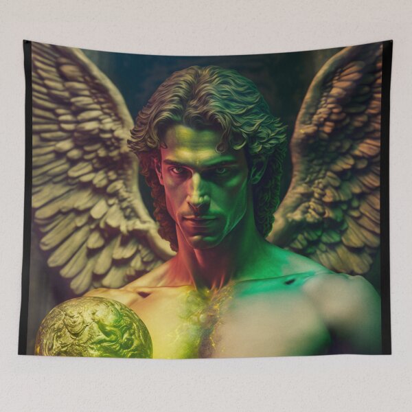Item preview, Raphael Archangel, colour and pattern, energetic,  light, gold, energy, spiritual image, zen designed and sold by Frédéric Lavoie.