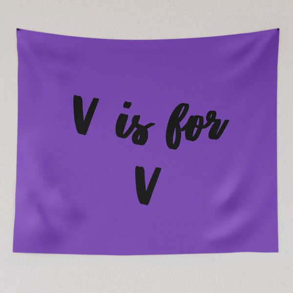 Item preview, BTS Alphabet - Letter V designed and sold by TheMerchPeddler.