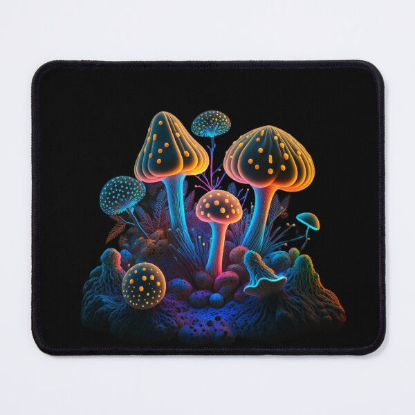 Item preview, Psychedelic glowing mushrooms #4 designed and sold by Christolamber.