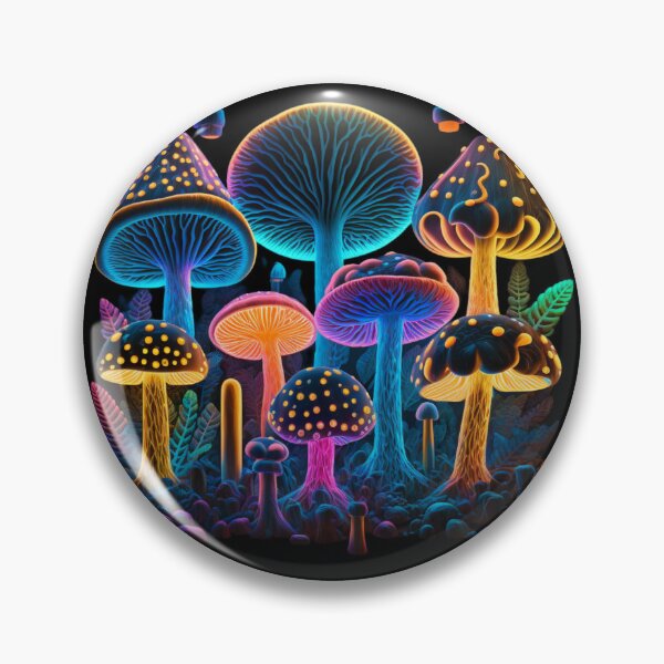 Item preview, Psychedelic glowing mushrooms #8 designed and sold by Christolamber.