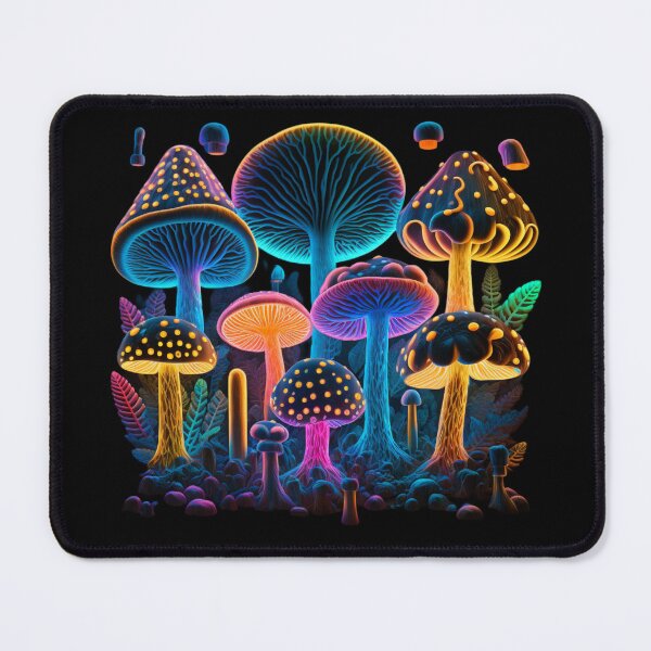 Item preview, Psychedelic glowing mushrooms #8 designed and sold by Christolamber.