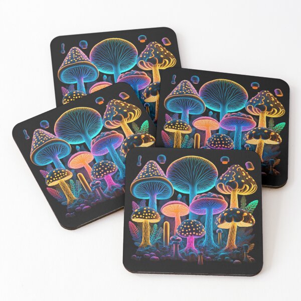 Item preview, Psychedelic glowing mushrooms #8 designed and sold by Christolamber.
