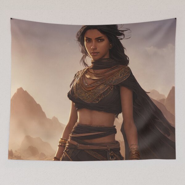 Item preview, Desert warrior, desert nomad fantasy art, digital art, AI generated designed and sold by Midnight-Hour.