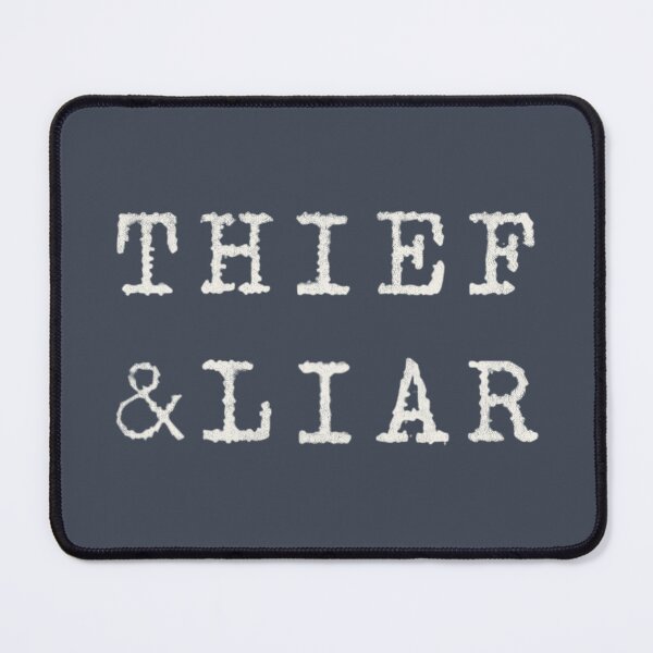 Item preview, thief & liar - almost white designed and sold by BrownWoodRobot.