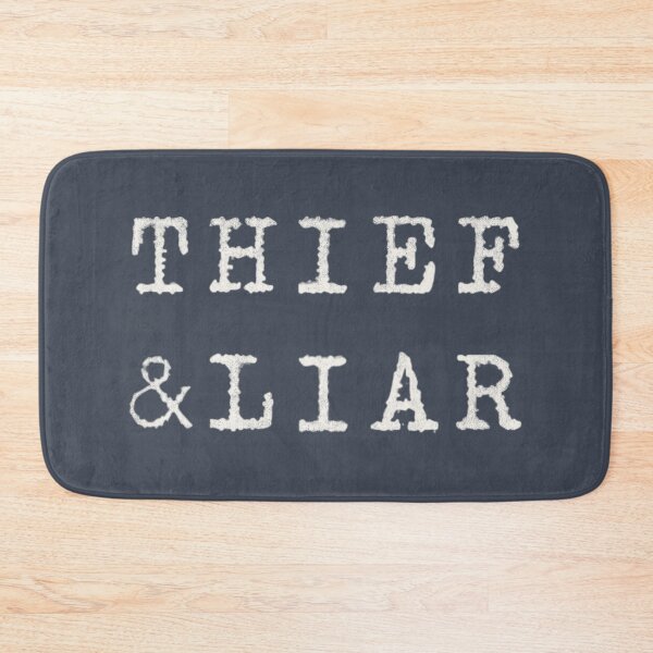 Item preview, thief & liar - almost white designed and sold by BrownWoodRobot.