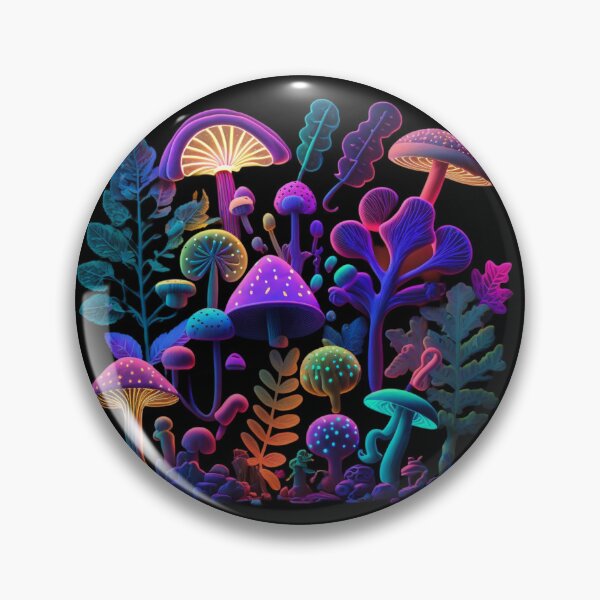 Item preview, Psychedelic glowing mushrooms #9 designed and sold by Christolamber.