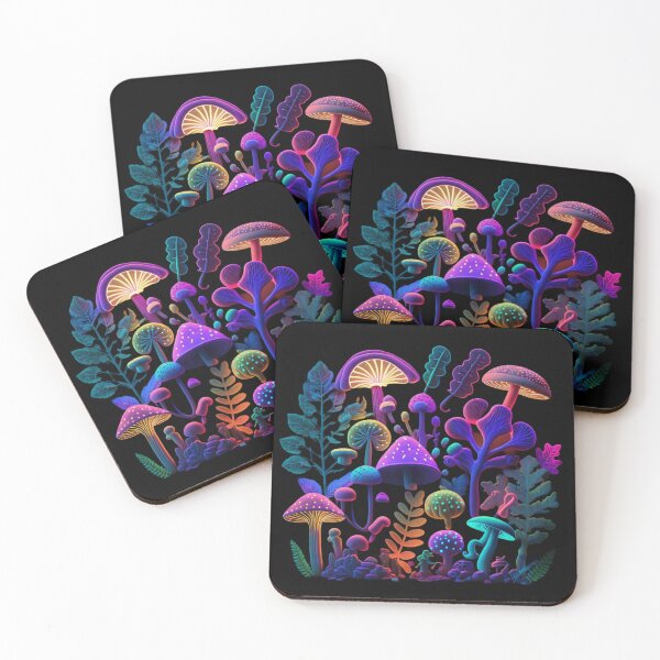 Item preview, Psychedelic glowing mushrooms #9 designed and sold by Christolamber.