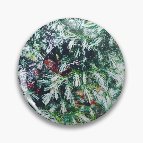 Item preview, Fir tree covered with drops of rain designed and sold by helenkaiy.