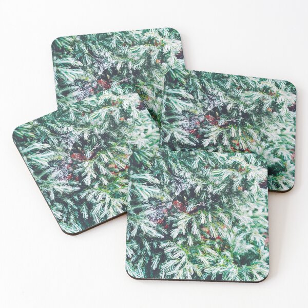 Item preview, Fir tree covered with drops of rain designed and sold by helenkaiy.
