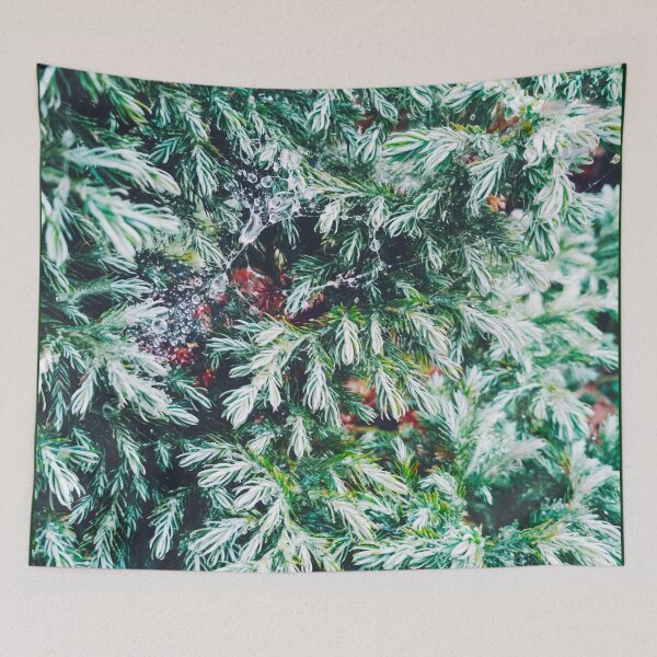 Item preview, Fir tree covered with drops of rain designed and sold by helenkaiy.