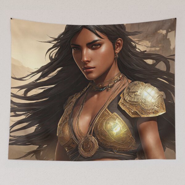 Item preview, Desert warrior, desert nomad fantasy art, digital art, AI generated designed and sold by Midnight-Hour.
