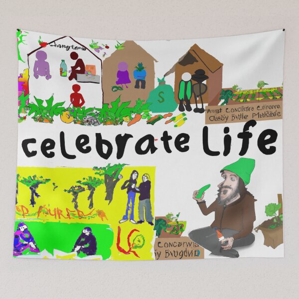 Item preview, Celebrate Life - 1 of 3 designed and sold by WildPenDesign.