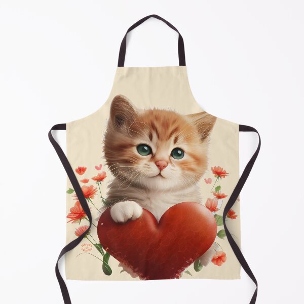 Item preview, Cuteness Overload Ginger Kitten with a love heart and flowers by Orikall designed and sold by HippieWorks.
