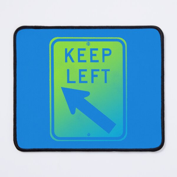 Item preview, keep left - green & blue designed and sold by BrownWoodRobot.