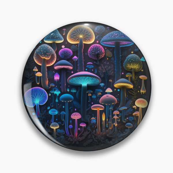 Item preview, Psychedelic glowing mushrooms #12 designed and sold by Christolamber.