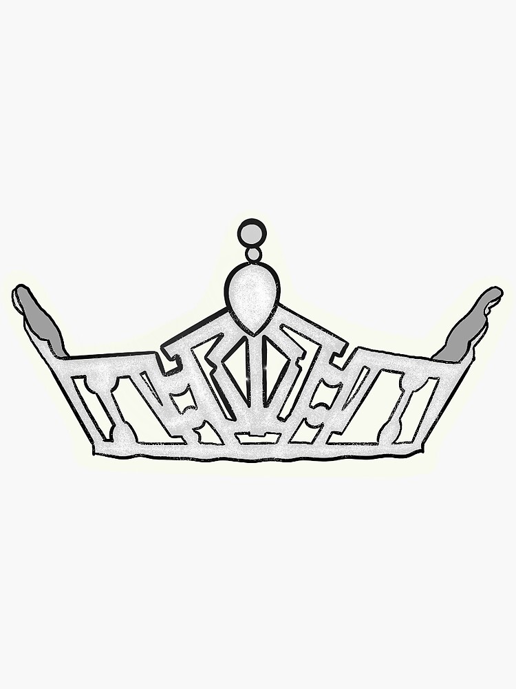 “Local Miss America Crown Sticker” Sticker for Sale by AbbyMMiller99