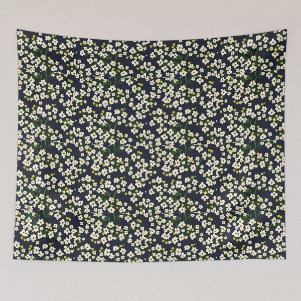 Item preview, White fower pattern designed and sold by Cheekygringo.