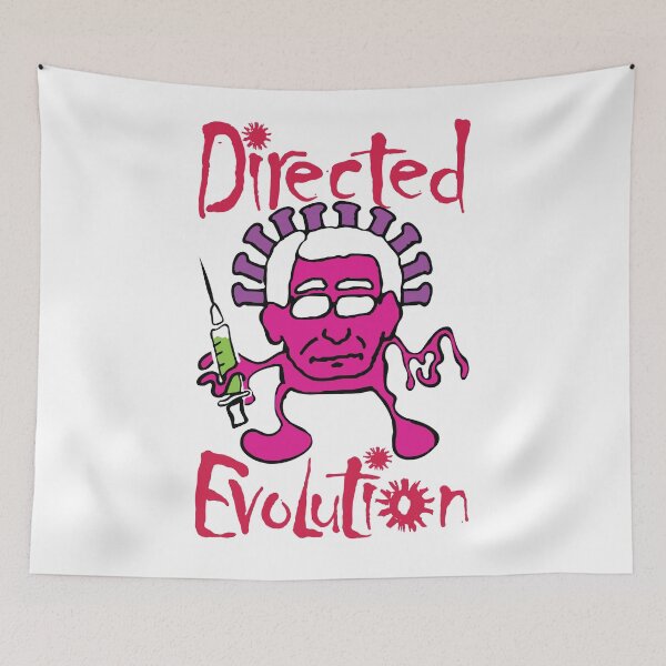 Item preview, Directed Evolution A Funny Design Depicting Dr. Anthony Fauci as a COVID-19 Virus Holding a Medical Device designed and sold by pelagio.