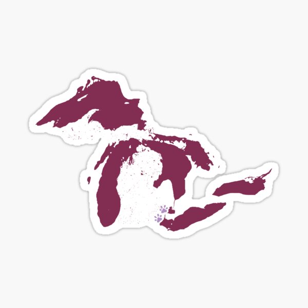 Pink Michigan Sticker