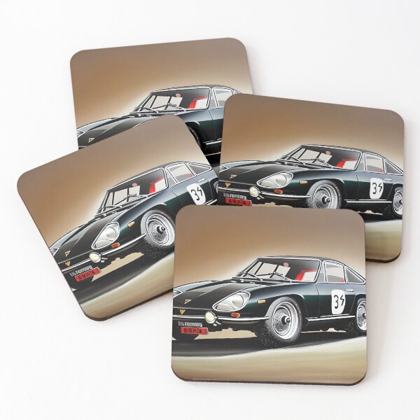 Item preview, Italian sports car, 350 GTV, coupe, black, classic designed and sold by pixelatedworld.