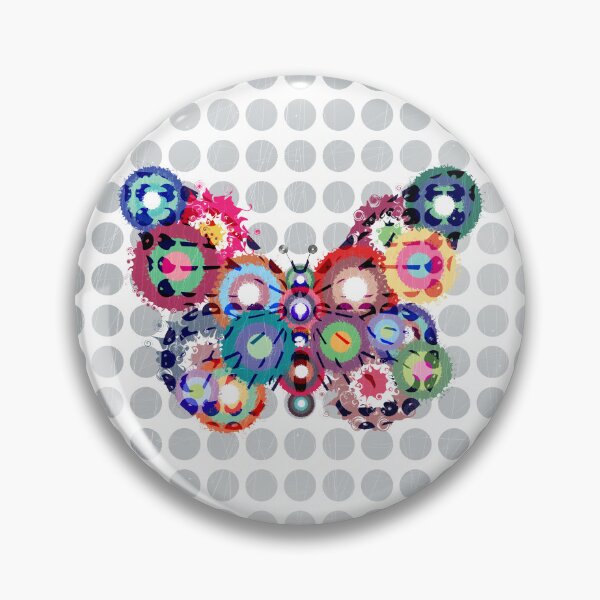 Item preview, butterfly flower swirl designed and sold by tangerinedusk.