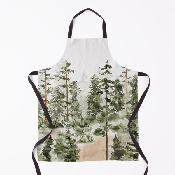 Item preview, Watercolor Green Pine Forest designed and sold by Nature Hues.