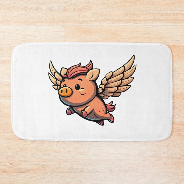 Item preview, Cartoon Flying Pig Sticker designed and sold by ChrisM63.