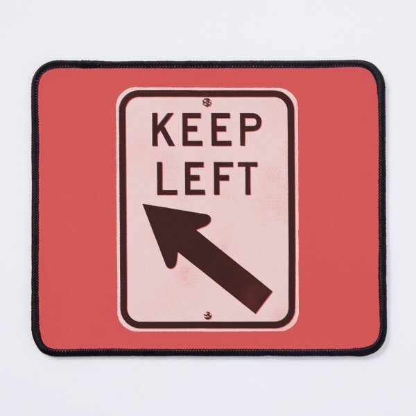 Item preview, keep left - black & white designed and sold by BrownWoodRobot.