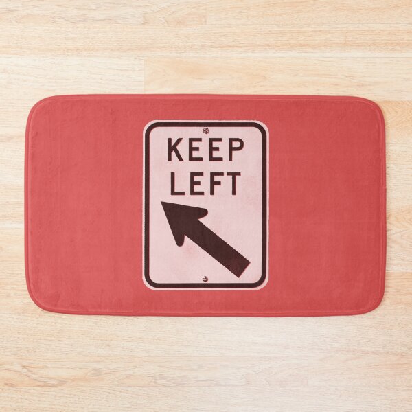 Item preview, keep left - black & white designed and sold by BrownWoodRobot.