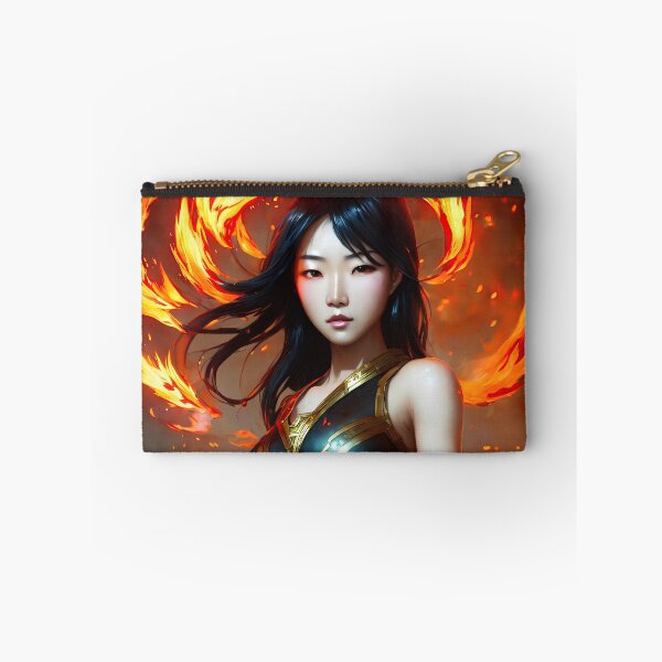 Item preview, Asian fire elementalist fantasy art, digital art, AI generated designed and sold by Midnight-Hour.