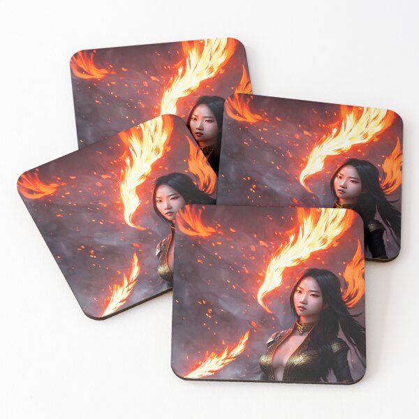 Item preview, Asian fire elementalist fantasy art, digital art, AI generated designed and sold by Midnight-Hour.