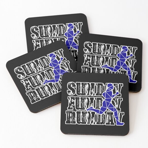 Item preview, SUNDAY, FUNDAY, RUNDAY BLUE RUNNER designed and sold by the Zarock Shop.