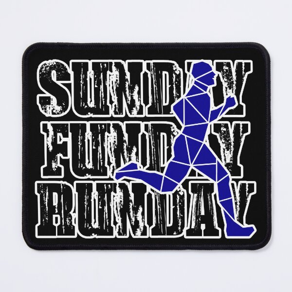 Item preview, SUNDAY, FUNDAY, RUNDAY BLUE RUNNER designed and sold by the Zarock Shop.