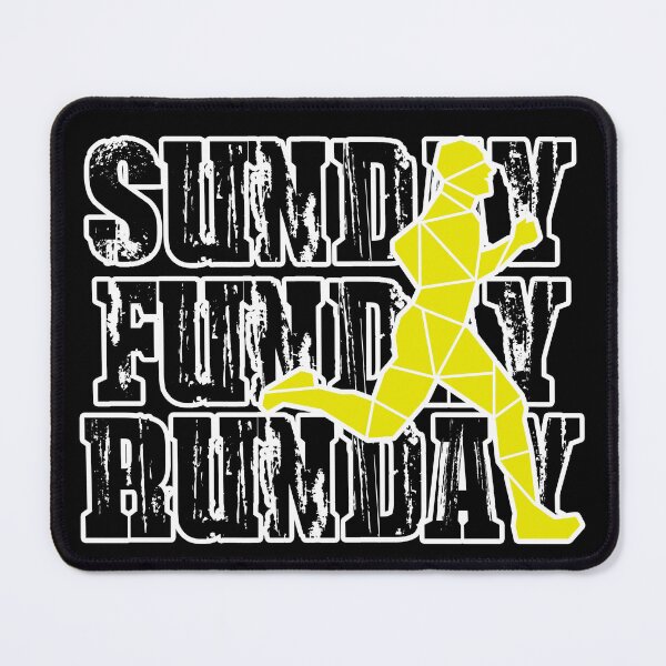 Item preview, SUNDAY, FUNDAY, RUNDAY YELLOW RUNNER designed and sold by the Zarock Shop.