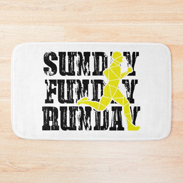Item preview, SUNDAY, FUNDAY, RUNDAY YELLOW RUNNER designed and sold by the Zarock Shop.