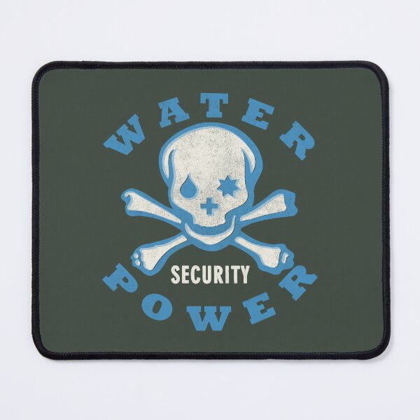 Item preview, water + power security - for dark background designed and sold by BrownWoodRobot.