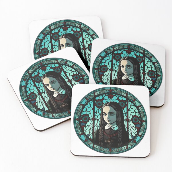 Item preview, Wednesday Addams Stained Window designed and sold by Envision Designs.