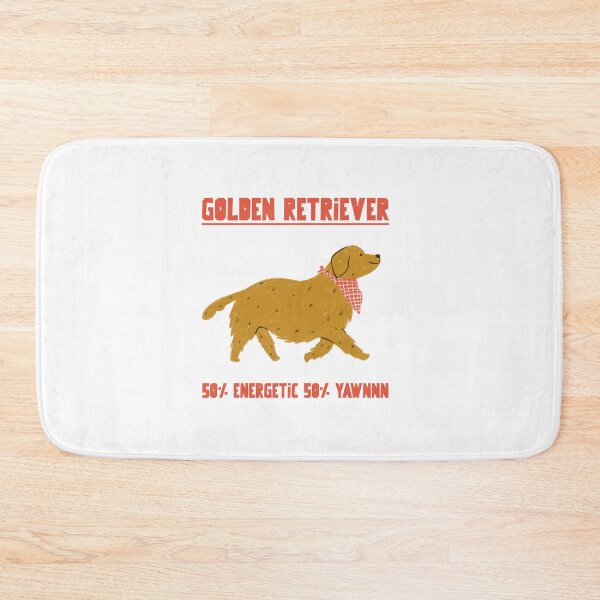 Item preview, Golden Retriever 50% Energetic 50% Yawnnn designed and sold by SerenaBliss.