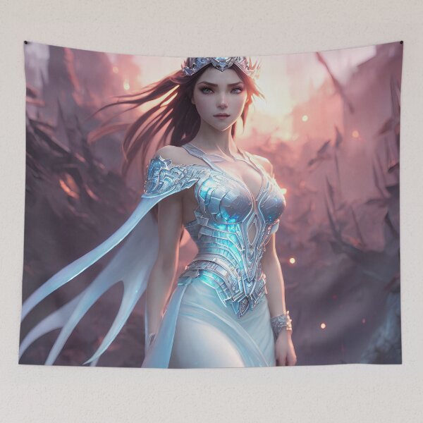 Item preview, Ice queen, ice princess fantasy art, digital art, AI generated designed and sold by Midnight-Hour.