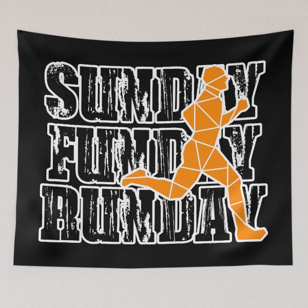 Item preview, SUNDAY, FUNDAY, RUNDAY ORANGE RUNNER designed and sold by the Zarock Shop.
