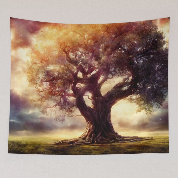 Item preview, old tree with sun rays designed and sold by Jaroslav Hubert.