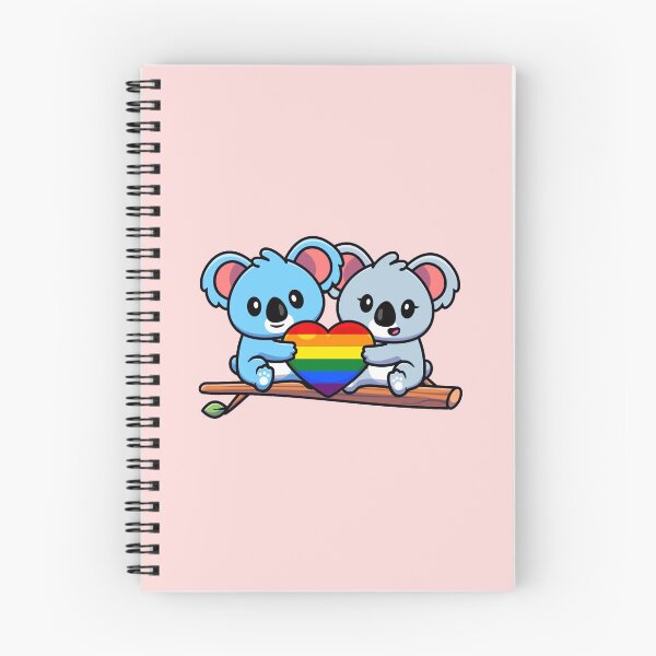 Item preview, Cute Koalas with Rainbow Pride Flag Heart designed and sold by everything4eva.