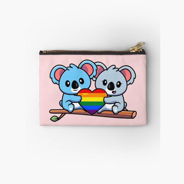 Item preview, Cute Koalas with Rainbow Pride Flag Heart designed and sold by everything4eva.