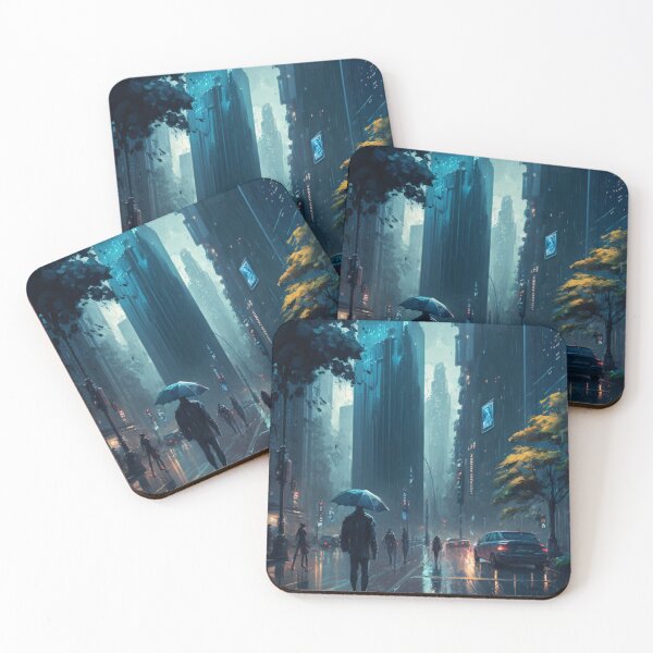 Item preview, Raining Night City designed and sold by Ikigai27.