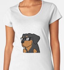 Funny I Do What I Want Rottweiler Women's Premium T-Shirt
