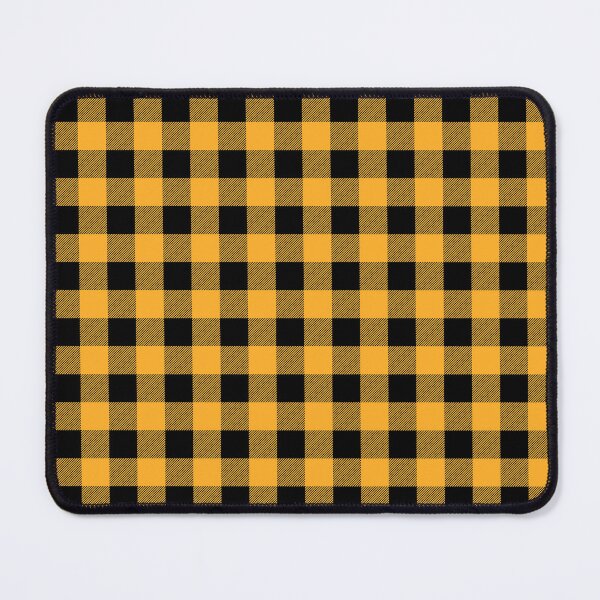 Item preview, Yellow and Black Buffalo Plaid Pattern  designed and sold by Grepthor.